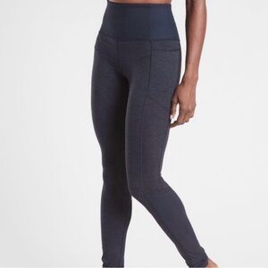 Athleta Exhale Heel Tight Legging Size Small Blue NWOT!
